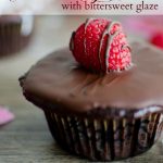 chocolate cupcakes with bittersweet glaze