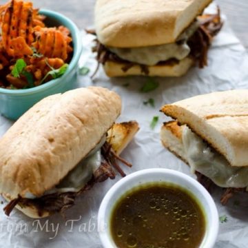 slow cooker french dip sandwiches