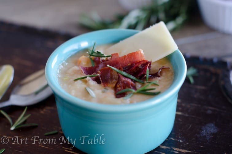 white bean soup if table