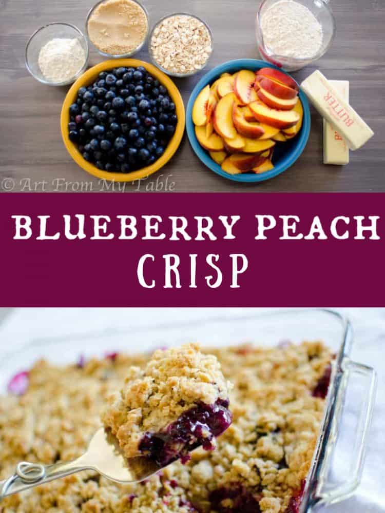 BLUEBERRY PEACH CRISP STORY