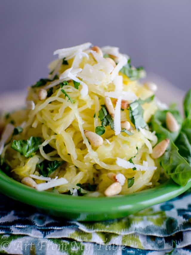SPAGHETTI SQUASH WITH GARLIC AND HERB STORY