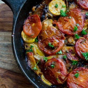 greek style baked vegetable medley