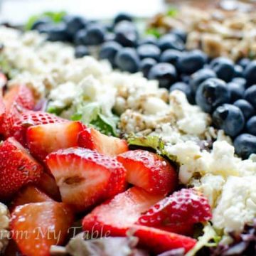 red white and blue salad