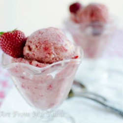 no churn dairy free strawberry banana ice cream