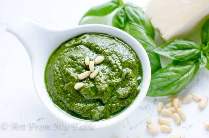 from scratch basil pesto