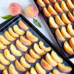 how to freeze peaches