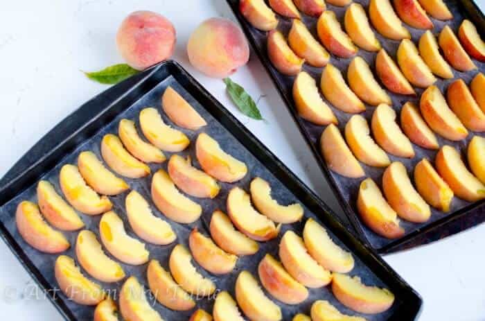 how to freeze peaches