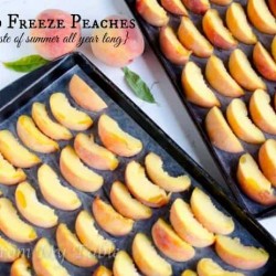 how to freeze peaches