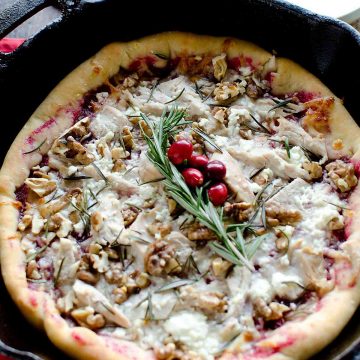 Turkey Cranberry Pizza