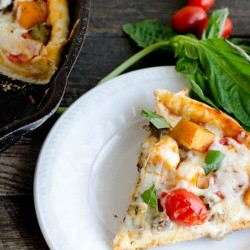 rustic harvest vegetable pizza