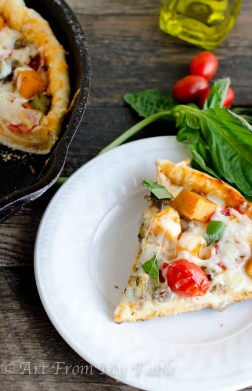 Rustic Harvest Vegetable Pizza