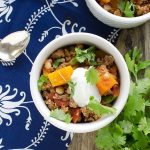 Instant Pot turkey chili with butternut squash