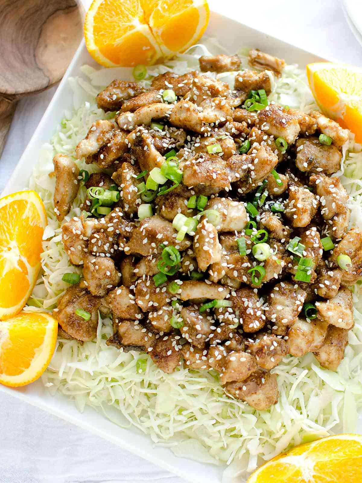 skinny orange chicken