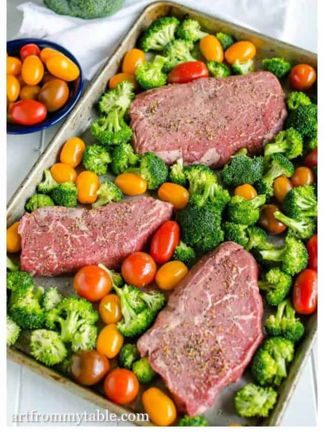 SHEET PAN STEAK AND VEGGIES STORY