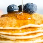 lemon ricotta low carb pancakes