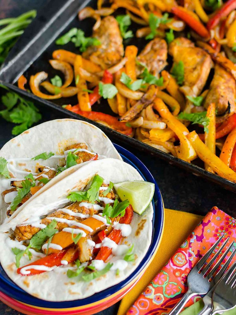 Sheet Pan Chicken Fajitas