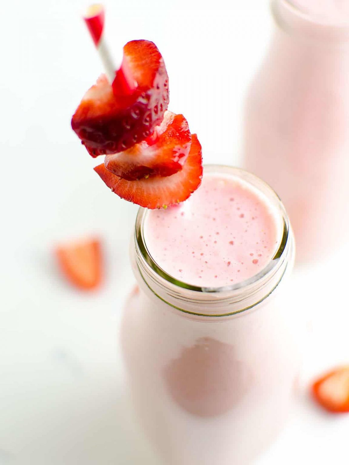 Strawberry Cheesecake Protein Smoothie Art From My Table