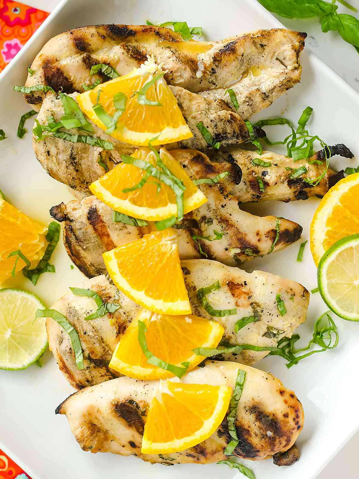 citrus basil grilled chicken