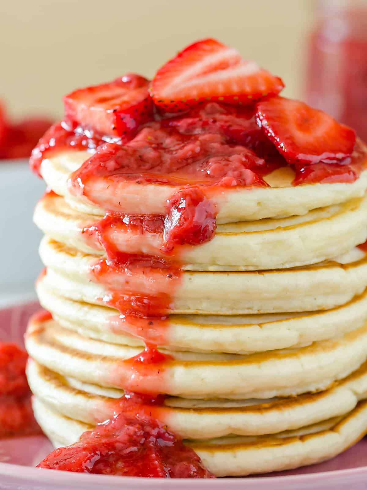 Strawberry Cheesecake Pancakes