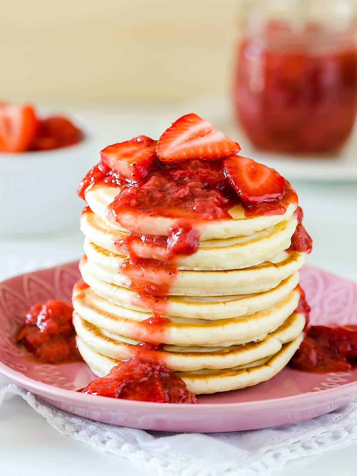 Buttermilk Pancakes, New York Cheesecake, Signature Strawberry in