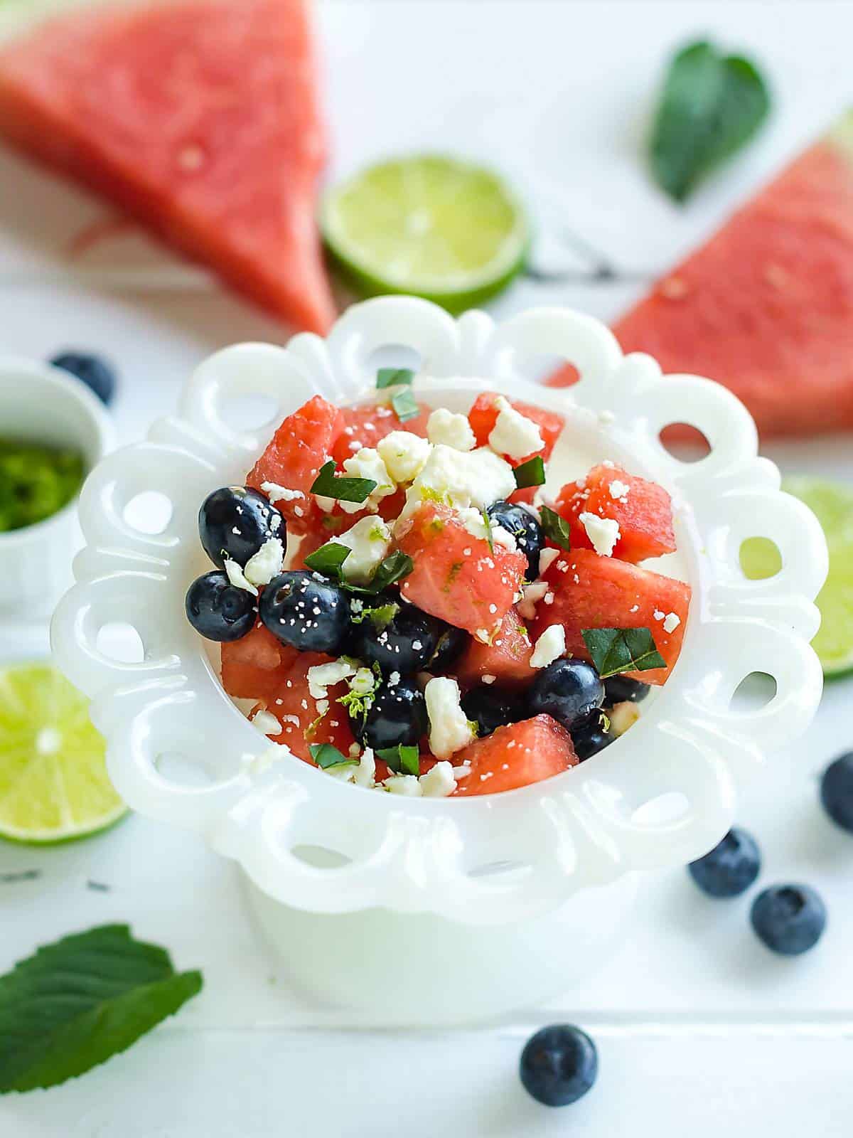 watermelon feta cheese salad