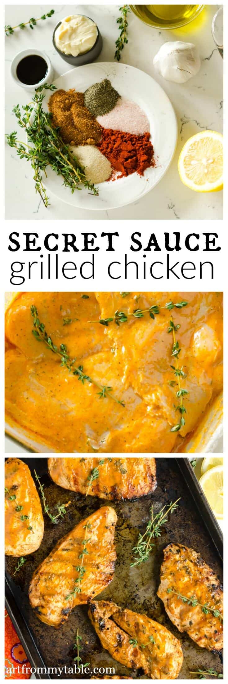 Easy Chicken Marinade for Savory Grilled Chicken with Make ahead option