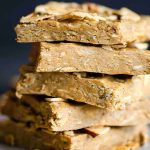 no bake oatmeal energy bars stacked