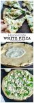 A hearty protein packed crust topped with creamy white sauce, tender chicken, spinach and of course cheese! This just might change the way you eat pizza. #easy #homemadepizza #pizzanight #easyweeknightmeal