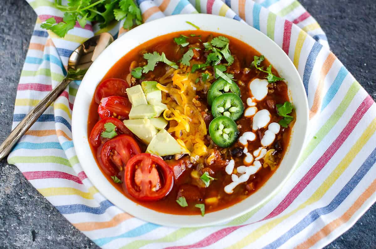 Slow Cooker Chicken Tortilla Soup (Dump and Go!) - Real Food Whole Life