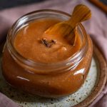 jar of homemade apple butter