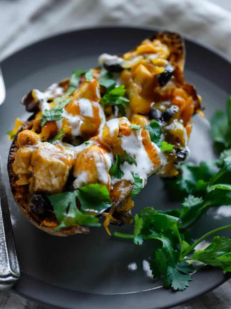 ENCHILADA STUFFED SWEET POTATOES STORY