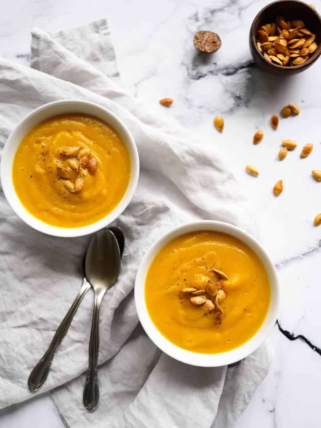 ROASTED BUTTERNUT SQUASH SOUP STORY