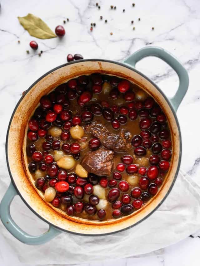 BRAISED BEEF WITH CRANBERRIES STORY