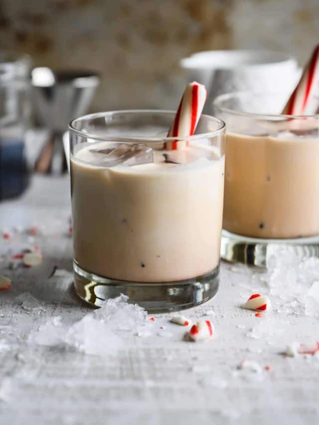 PEPPERMINT WHITE RUSSIAN MOCKTAIL STORY