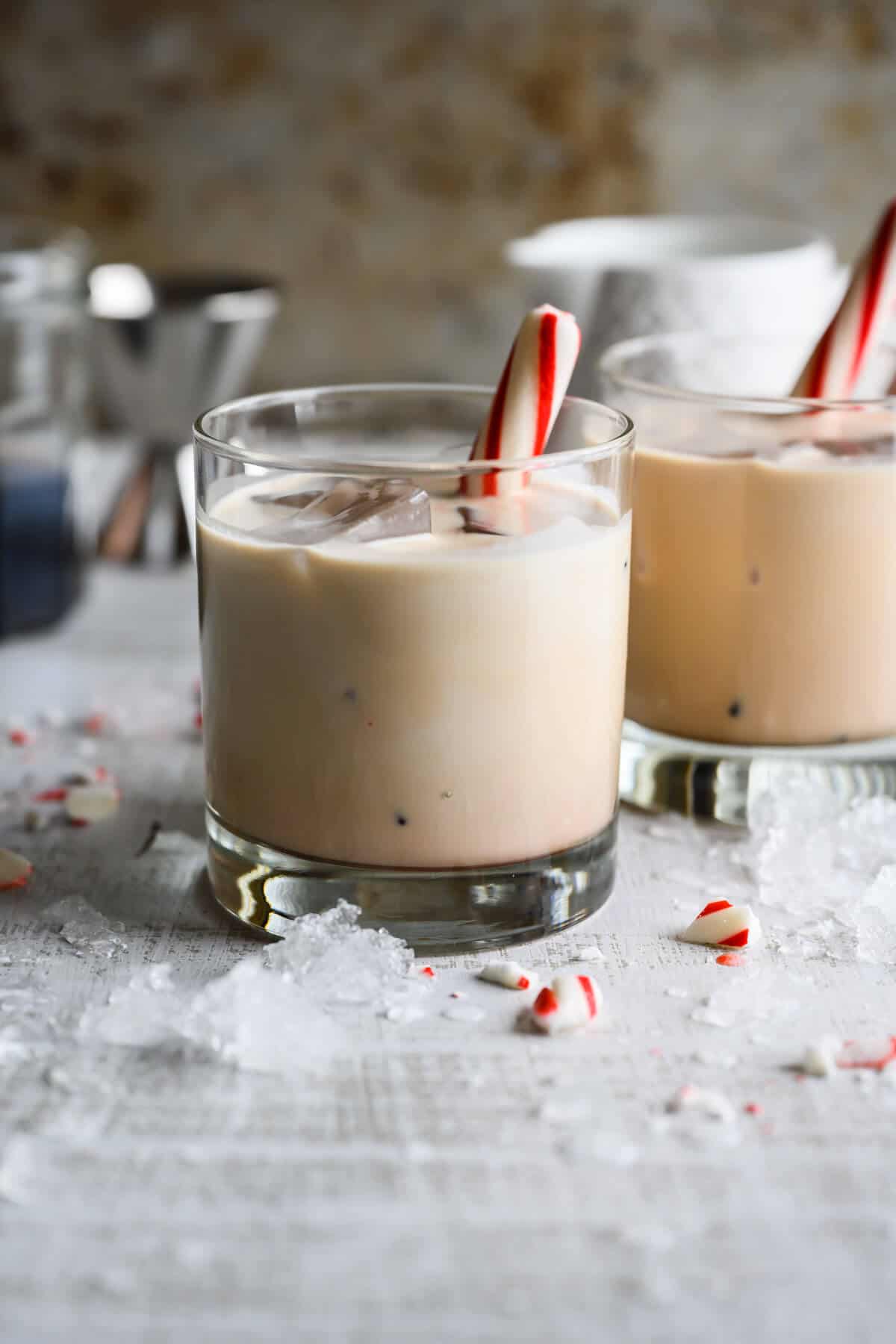 Peppermint White Russian Mocktail