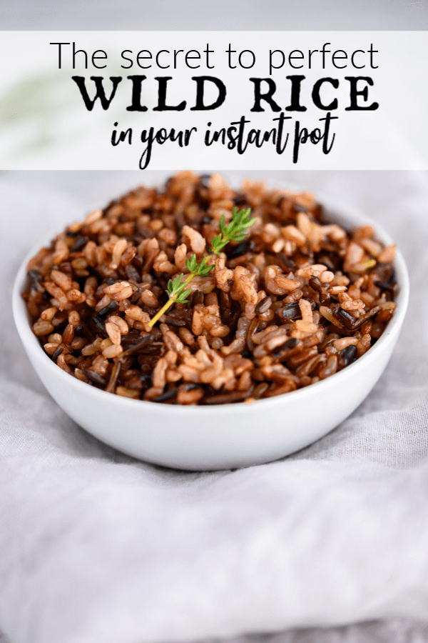 Instant Wild Rice Perfect Every Time Instant Pot Wild Rice - Art From My Table