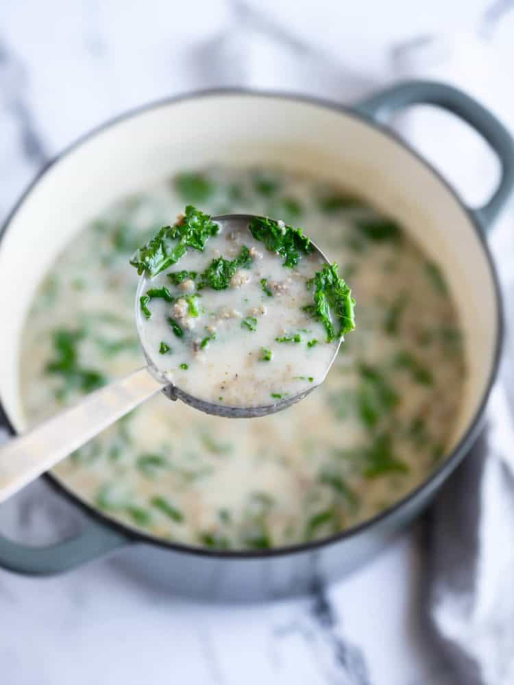 LOW CARB SAUSAGE AND KALE SOUP STORY