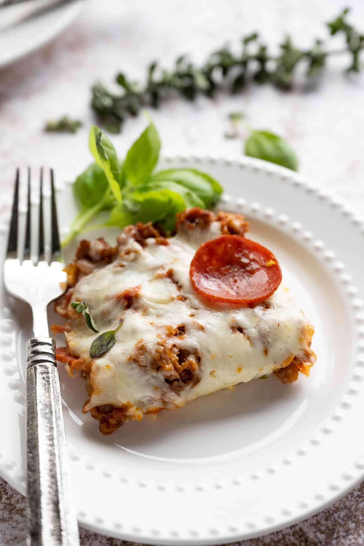 Keto Low Carb Pizza Casserole