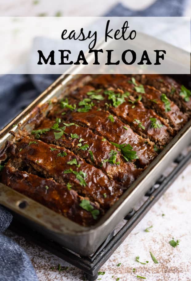This Low Carb Meatloaf is just as meatloaf should be-- tender and moist, soft but never mushy, cuts easily with a fork, but can be picked up without breaking, oozing juices, but not greasy, meaty and savory-- but, in a healthier low carb version! via @artfrommytable