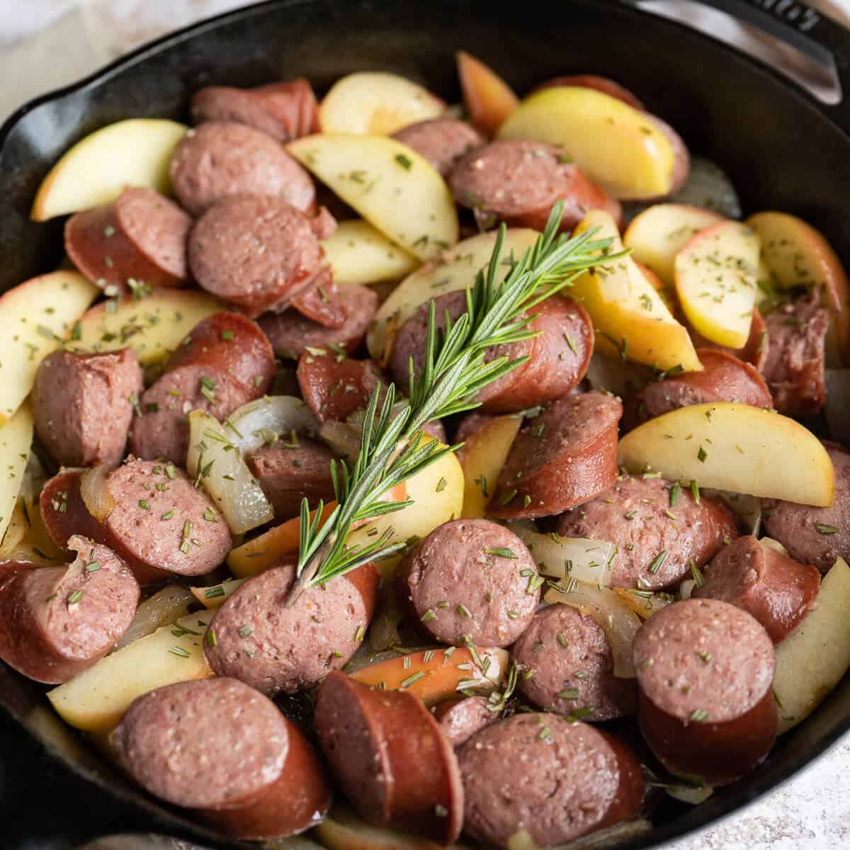 Kielbasa Skillet with Apples and Onions