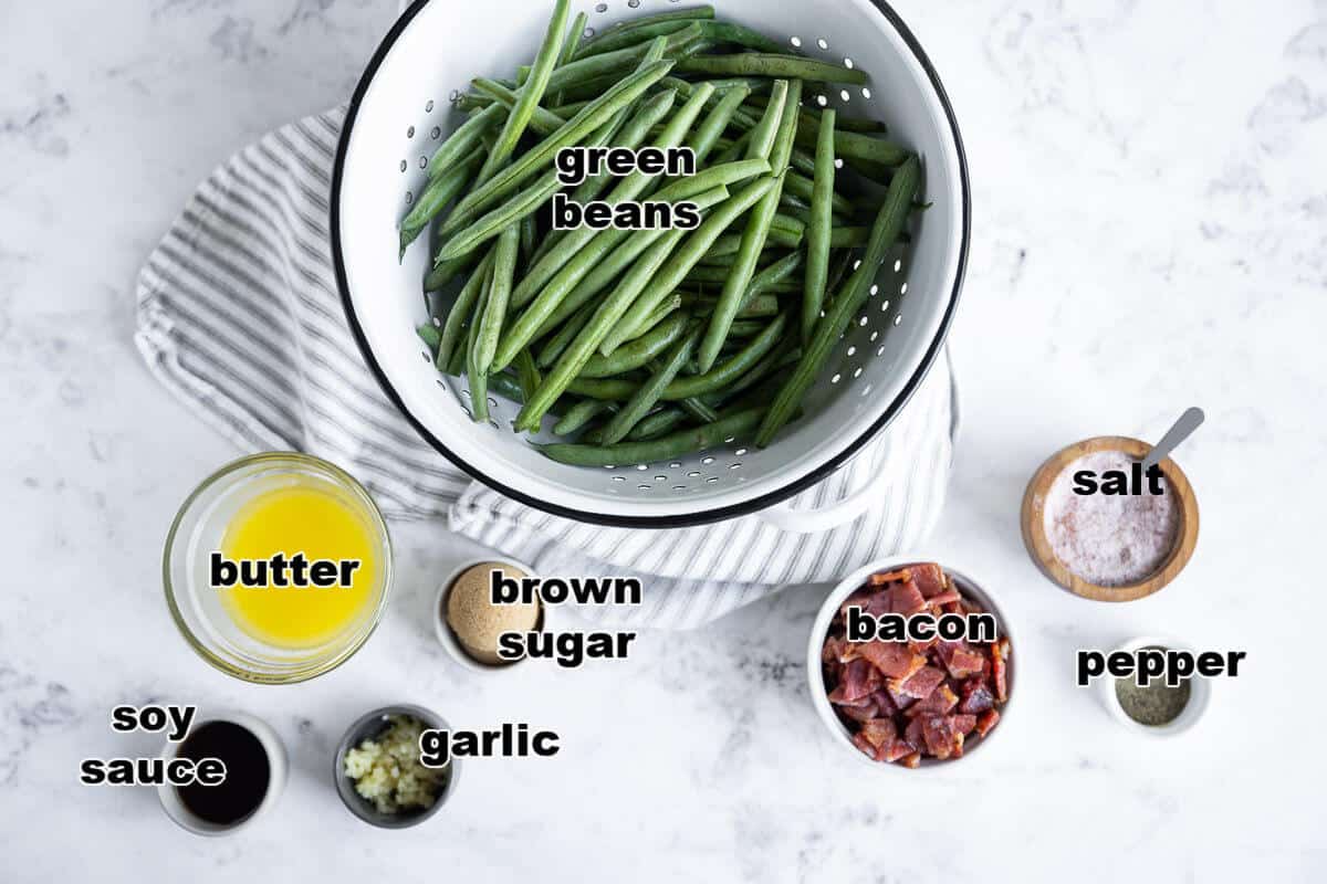 Ingredients for Arkansas Green Beans