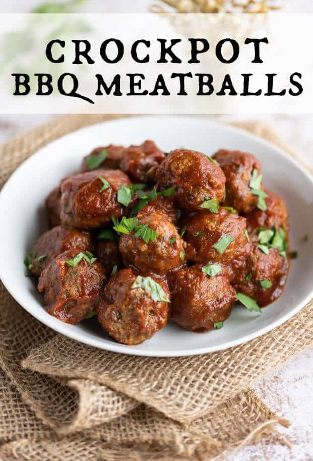 These tender BBQ Meatballs are made with fresh ingredients. They're savory with just a hint of smoky sweetness that makes them stand out. Perfect party appetizer, or serve as the main course. via @artfrommytable