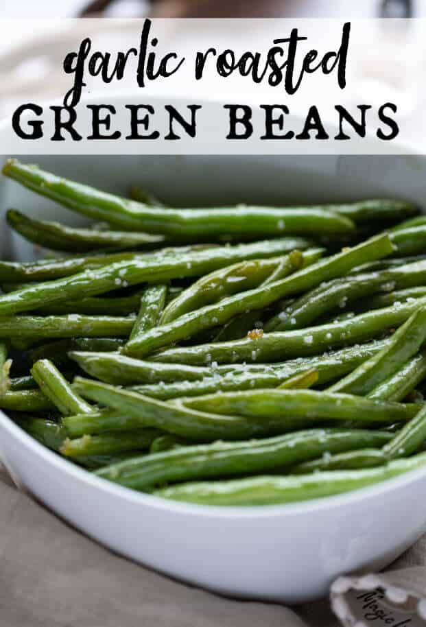 Savory garlic-butter and a touch of sweet brown sugar- caramelized and roasted perfectly- make this Garlic Roasted Green Beans side dish a healthy and delicious compliment to any meal! 
 via @artfrommytable