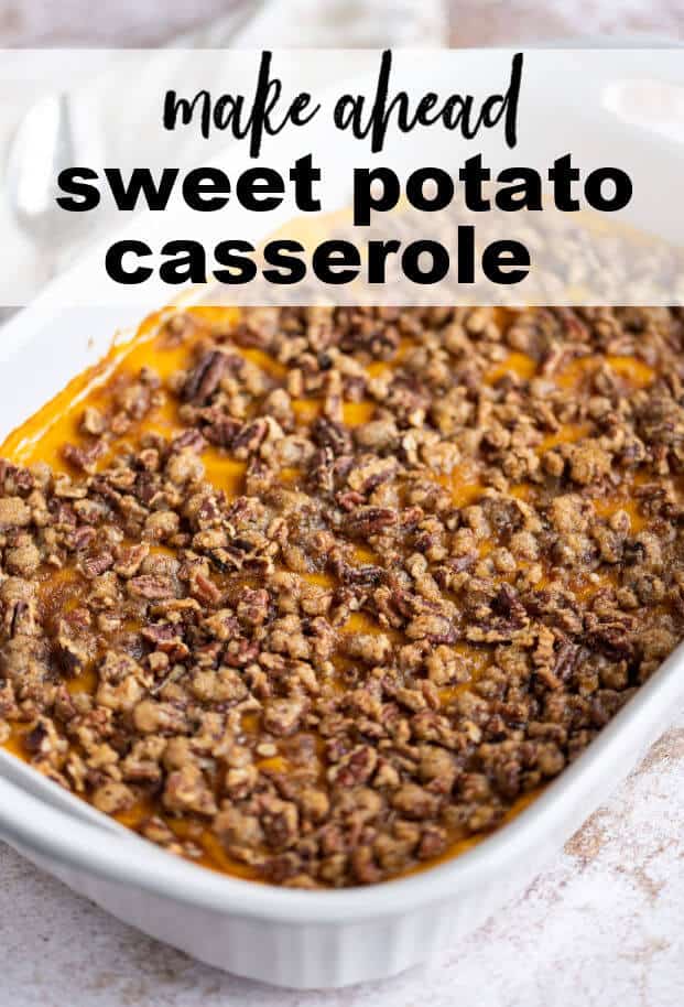 With a soft, bubbling inside, and a crunchy pecan outside, Whipped Sweet Potato Casserole with Praline Topping is a wowing addition to any holiday or turkey dinner. 
 via @artfrommytable