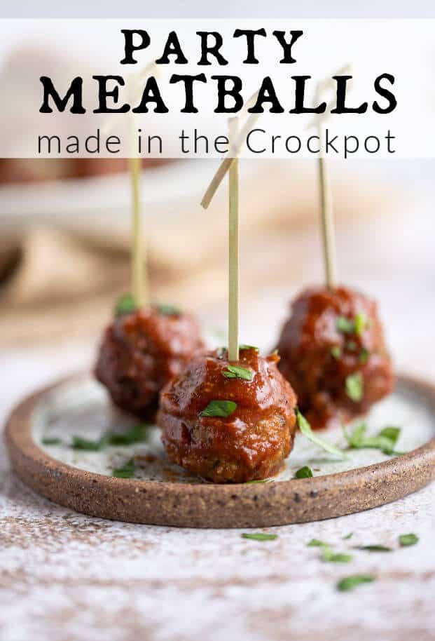 These tender BBQ Meatballs are made with fresh ingredients. They're savory with just a hint of smoky sweetness that makes them stand out. Perfect party appetizer, or serve as the main course. via @artfrommytable