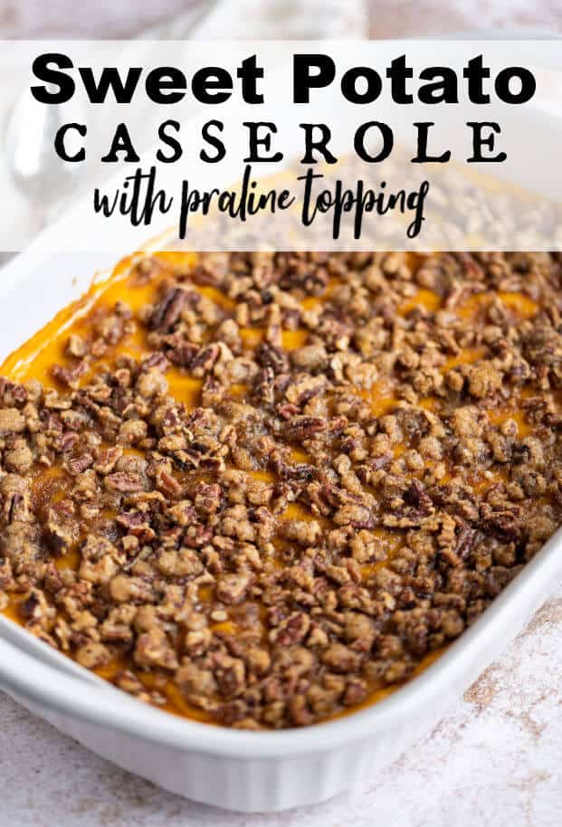 With a soft, bubbling inside, and a crunchy pecan outside, Whipped Sweet Potato Casserole with Praline Topping is a wowing addition to any holiday or turkey dinner. 
 via @artfrommytable
