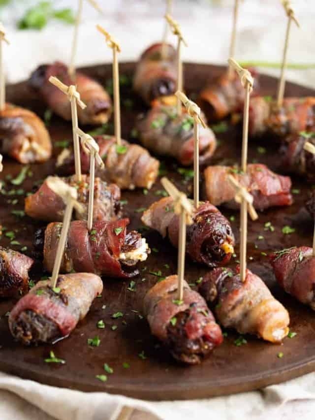 BACON WRAPPED DATES WITH GOAT CHEESE STORY