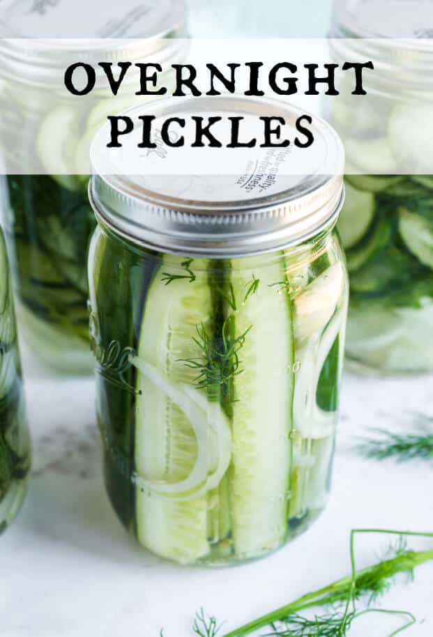 Overnight Refrigerator pickles via @artfrommytable