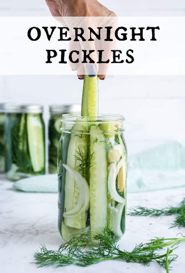 Overnight Refrigerator pickles via @artfrommytable